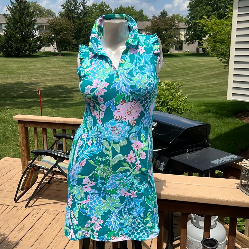 Lilly Pulitzer | UPF 50+ Luxletic Silvia Dress Size M would fit up to L